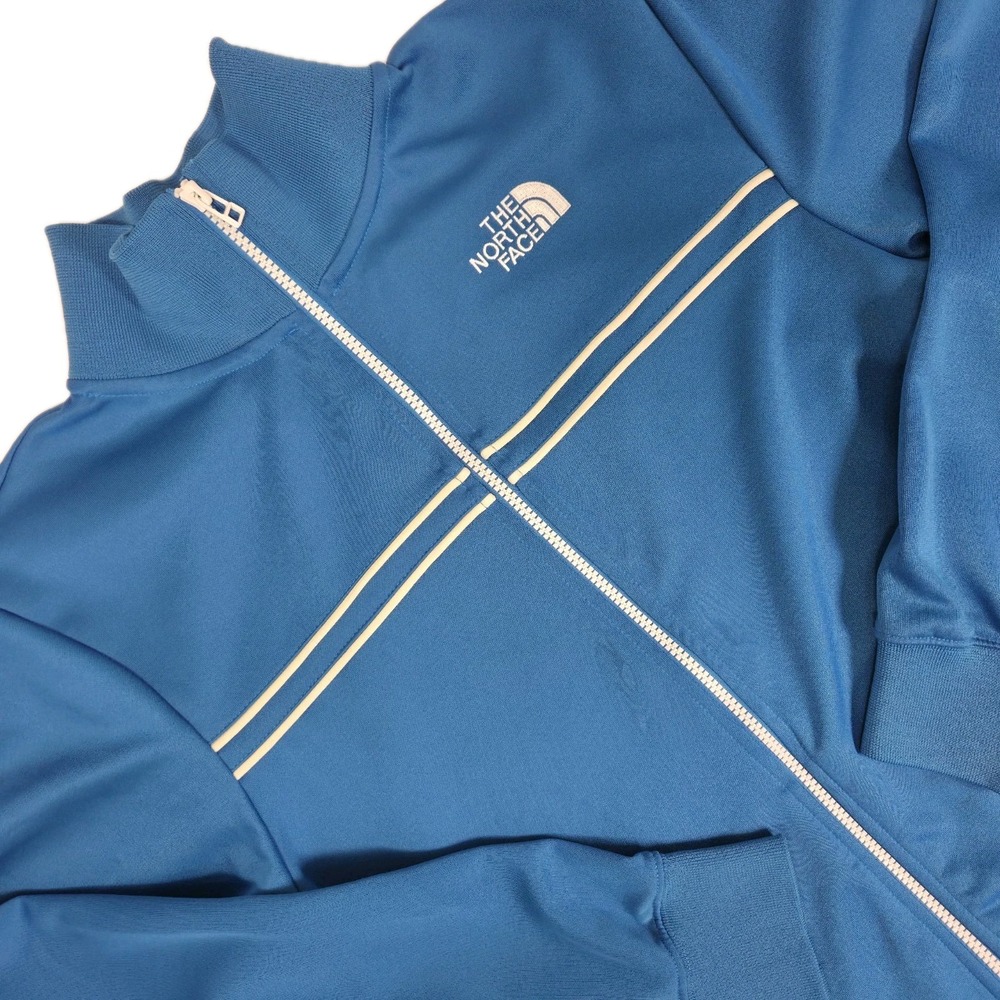 The North Face Full Zip Track Jacket Mens S Vibrant Blue Athleisure Performance
